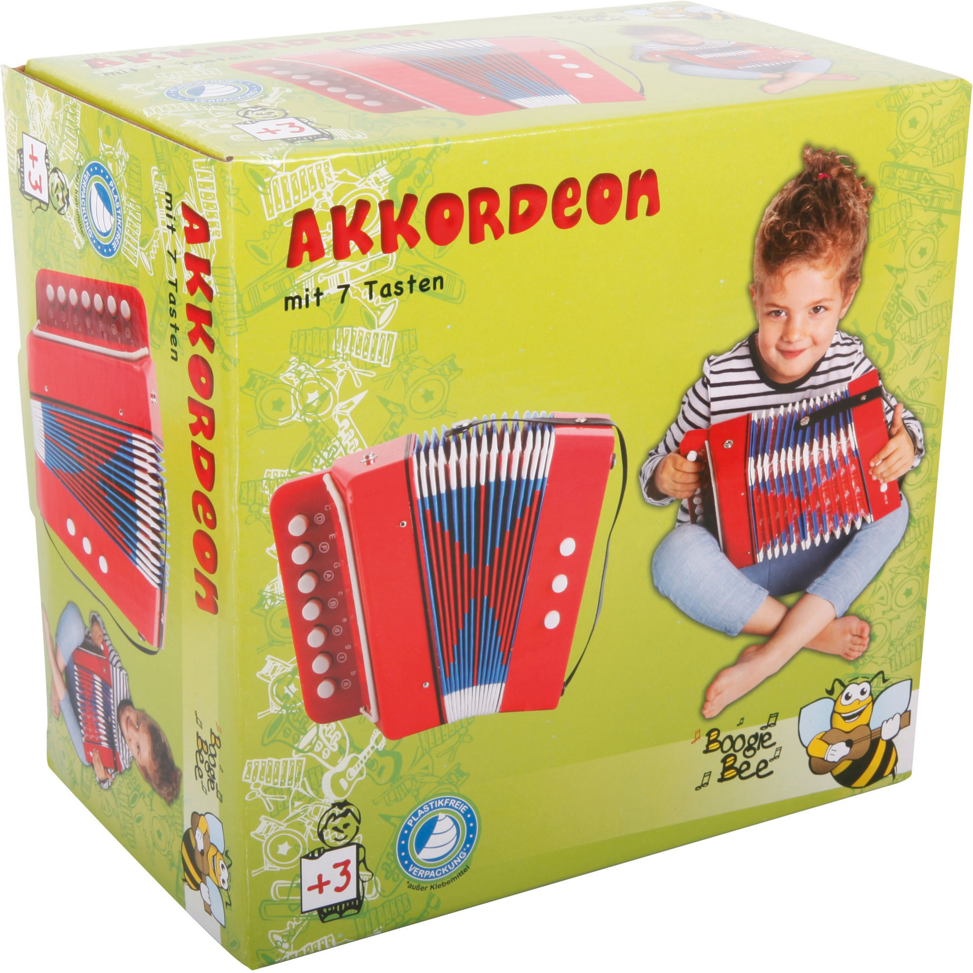 Akkordeon mit sieben Tasten, Musikinstrument