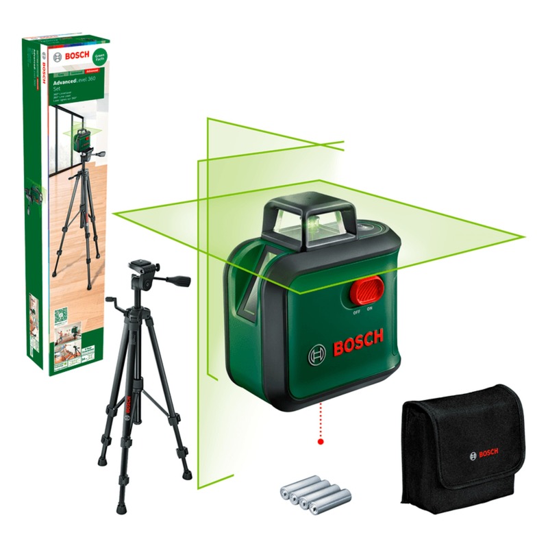 Bosch Kreuzlinienlaser AdvancedLevel 360 Set | 04059952648033 Bosch Kreuzlinienlaser AdvancedLevel 360 Set | 04059952648033