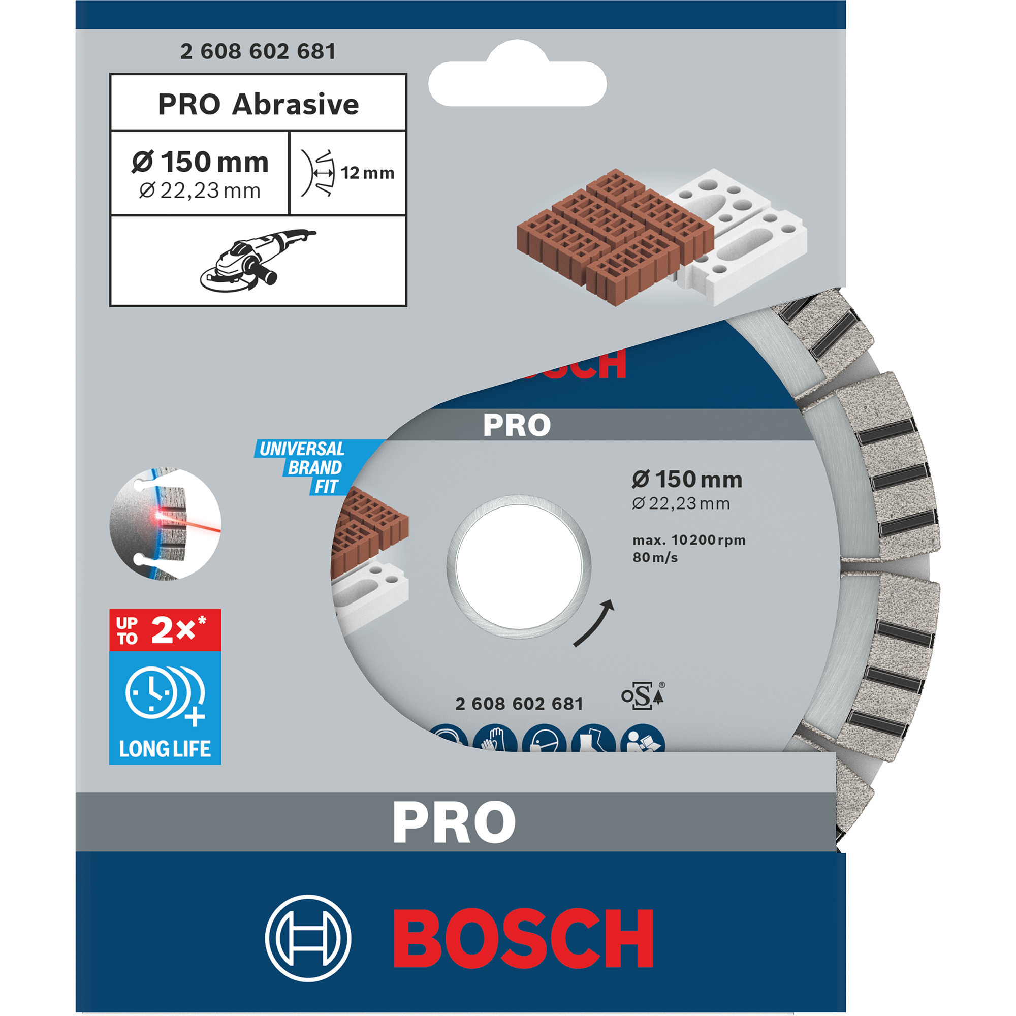 PRO Abrasive Diamanttrennscheibe, Ø 150mm