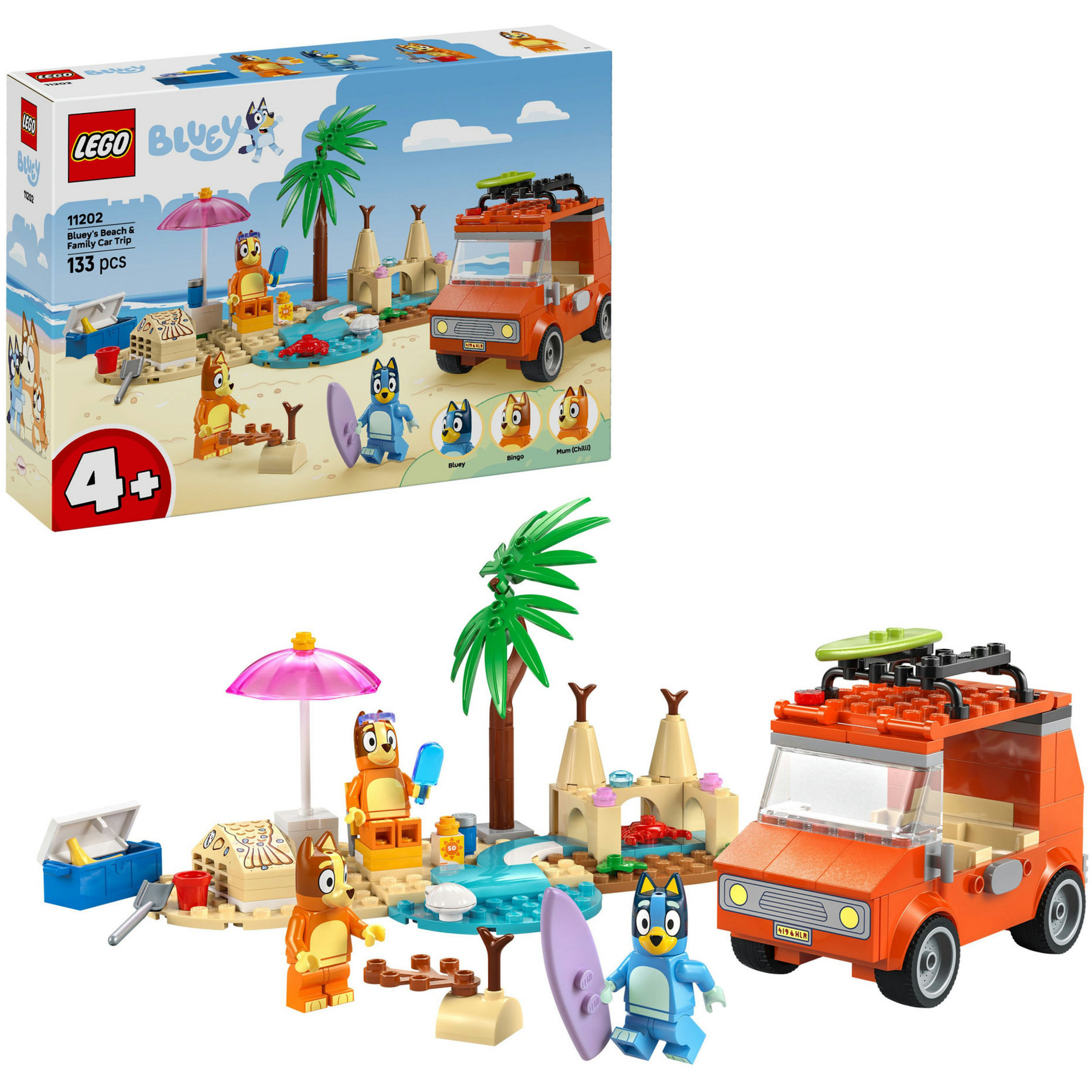 11202 Bluey - Blueys Strandausflug, Konstruktionsspielzeug