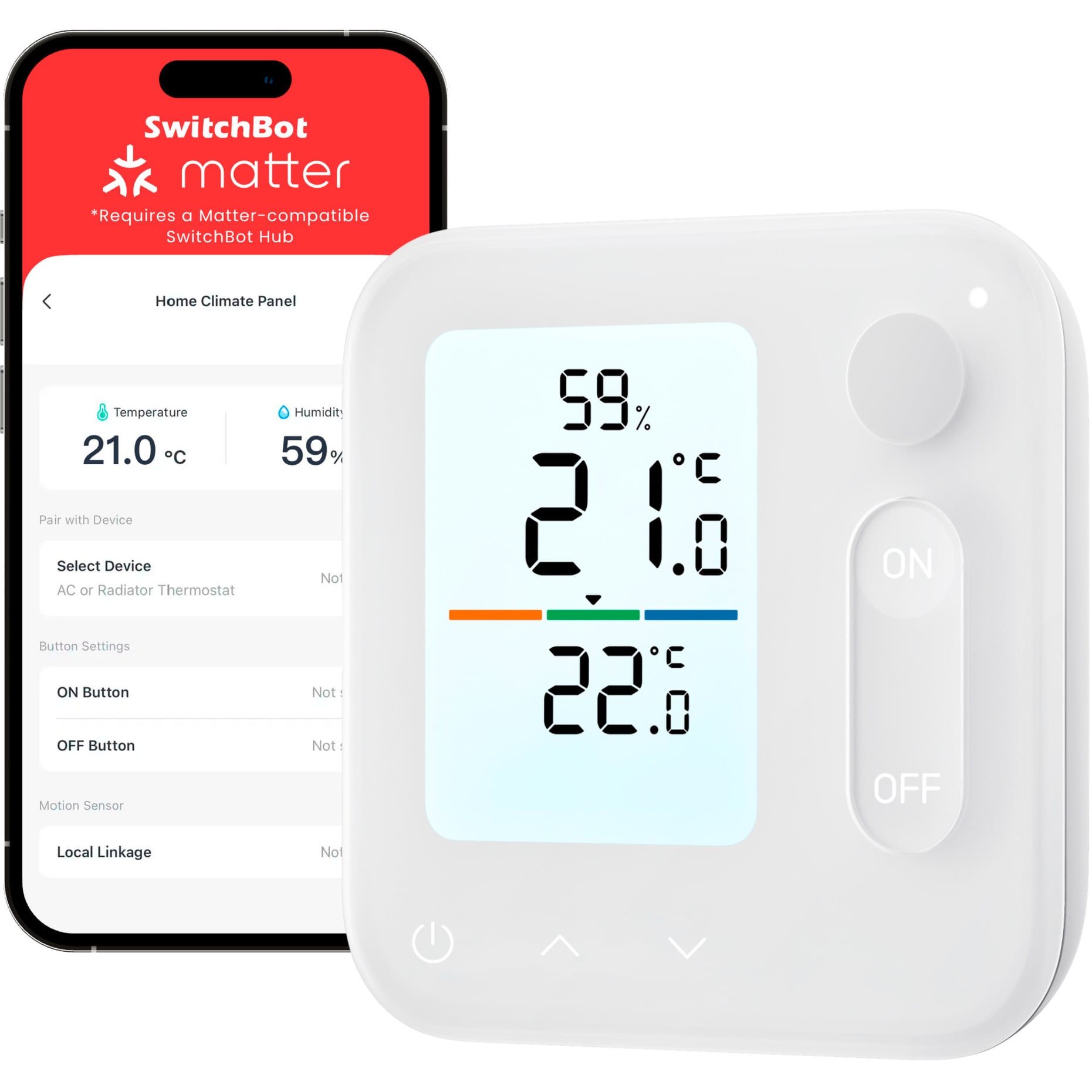 Home Climate Panel, Bedienteil