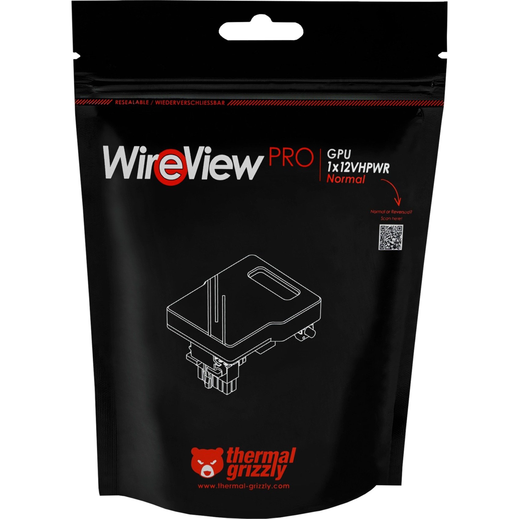Thermal Grizzly WireView GPU Pro, Normal ("N"), Messgerät schwarz