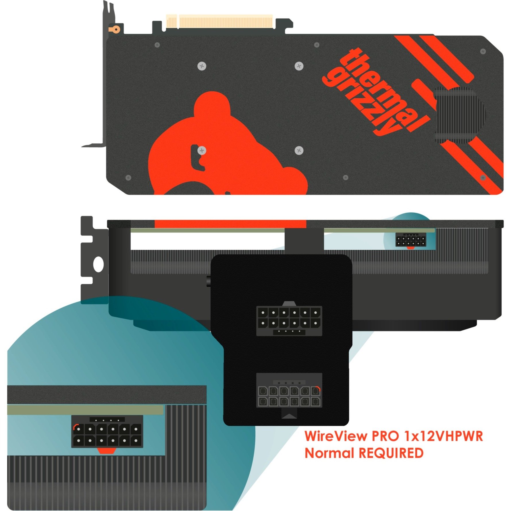 Thermal Grizzly WireView GPU Pro, Normal ("N"), Messgerät schwarz