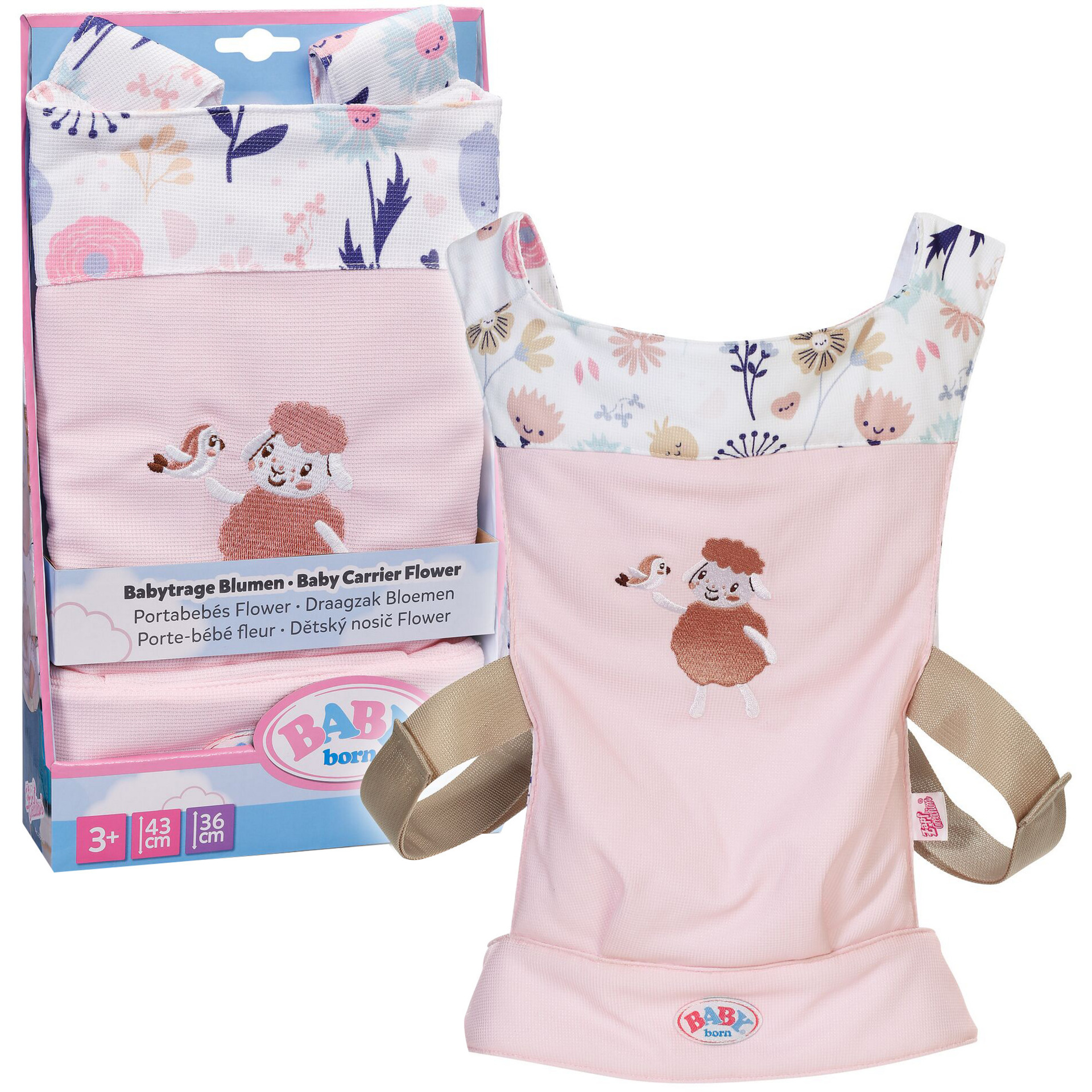 BABY born® Babytragesitz Blumen, Puppenzubehör