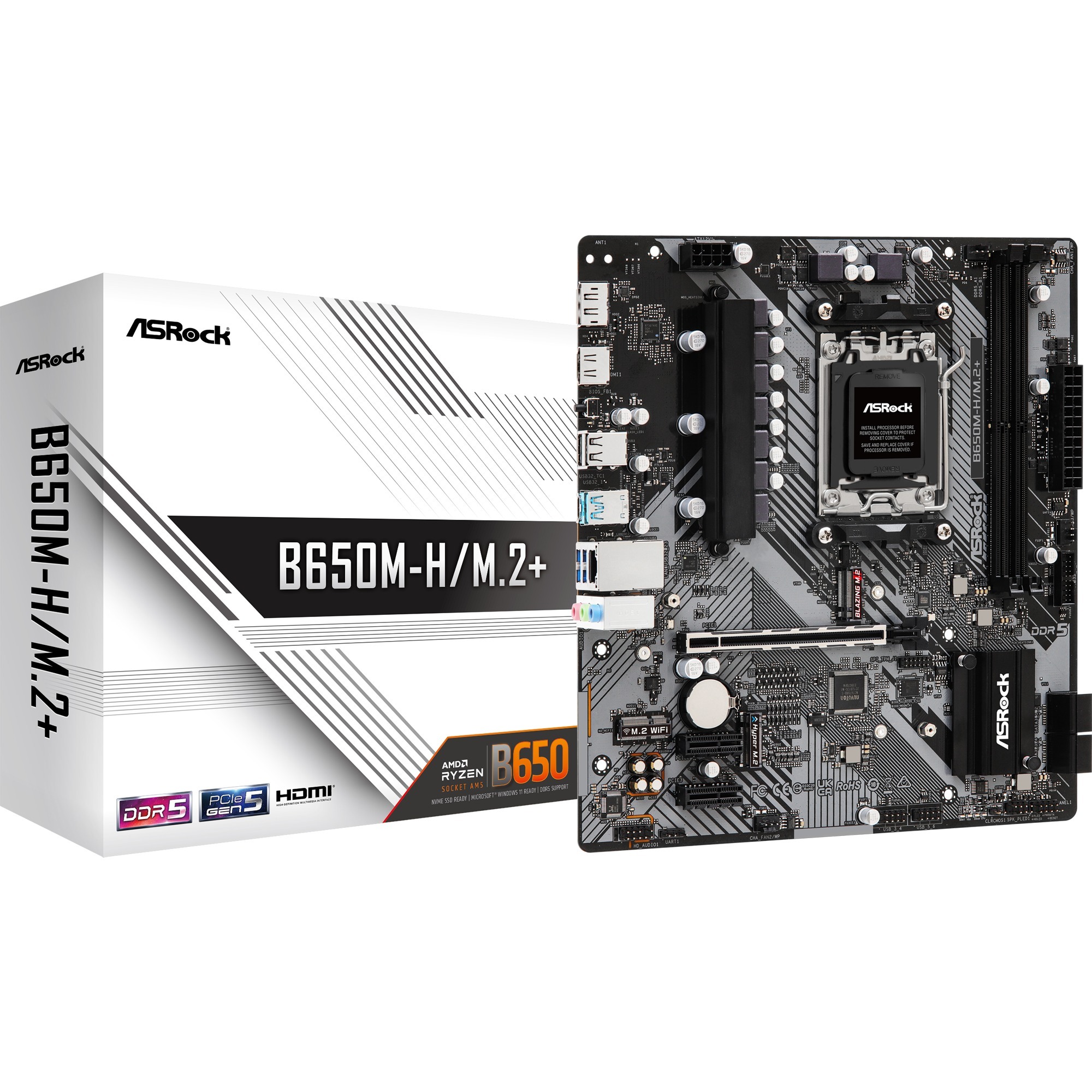 ASRock B650M-H/M.2+, Mainboard | 04710483943768 ASRock B650M-H/M.2+, Mainboard | 04710483943768