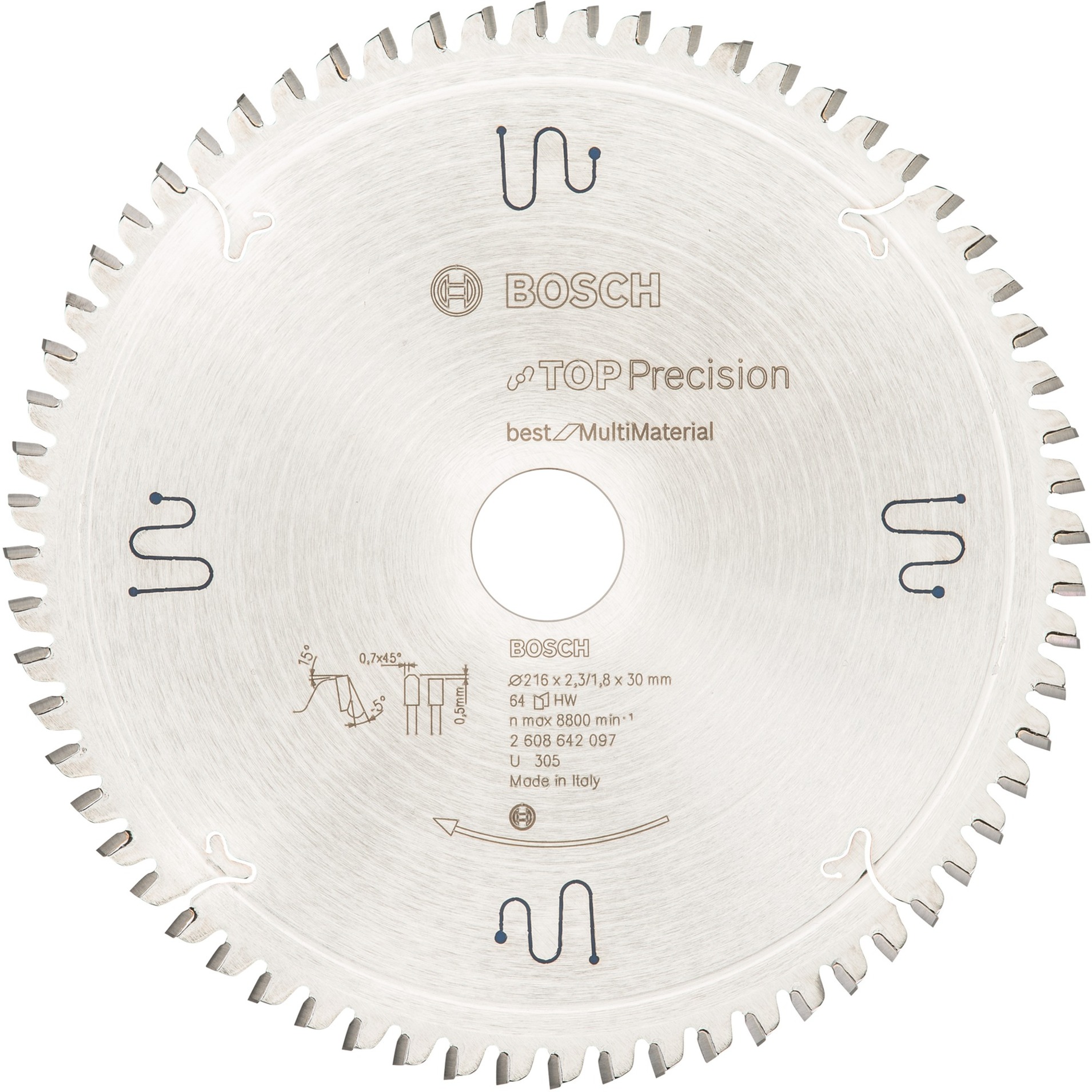 Kreissägeblatt Best for Multi Material, Ø 216mm, 64Z