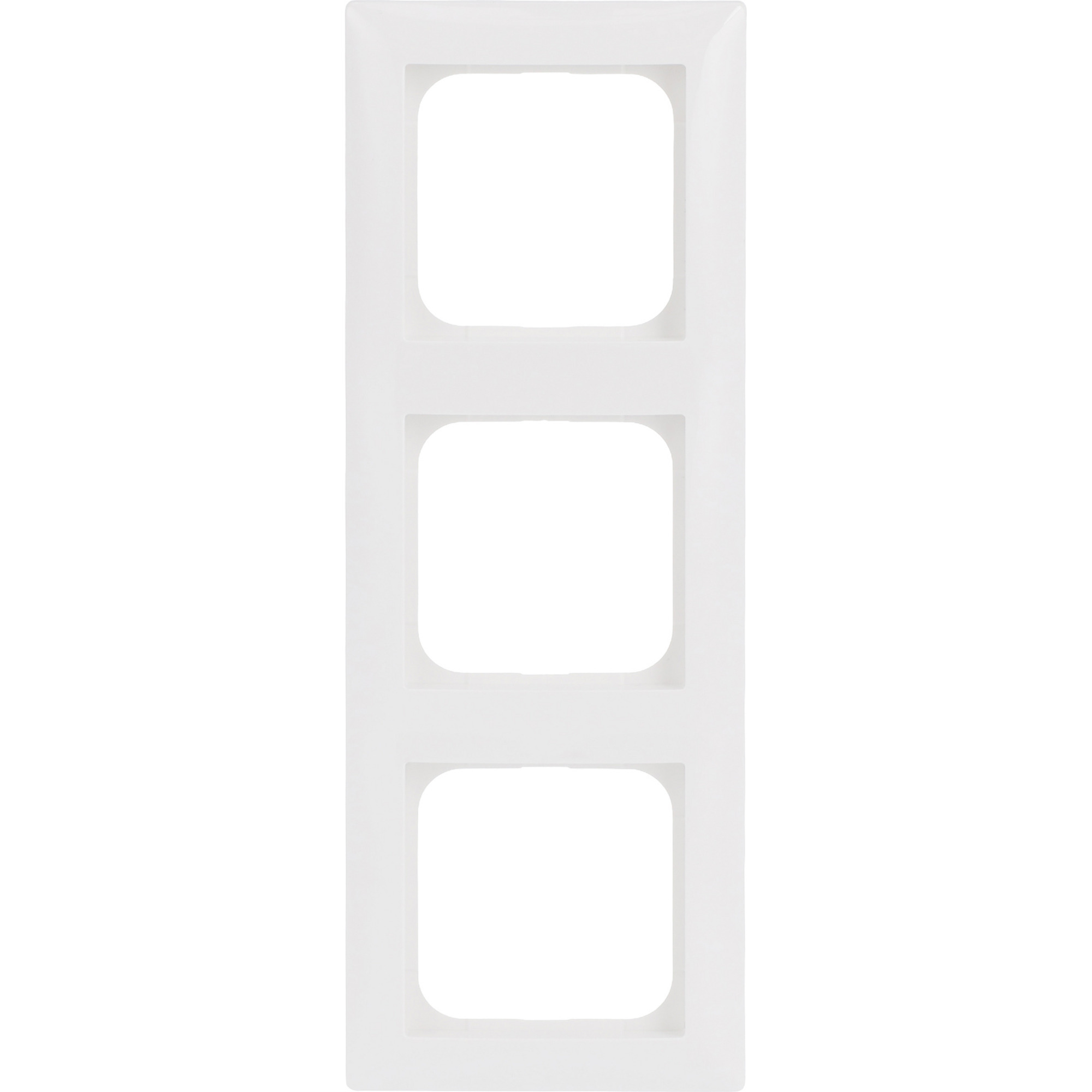 Rahmen dreifach, Kunststoff, glänzend, Unterputzmontage, Schutzart IP20, 81 x 223 x 12 mm