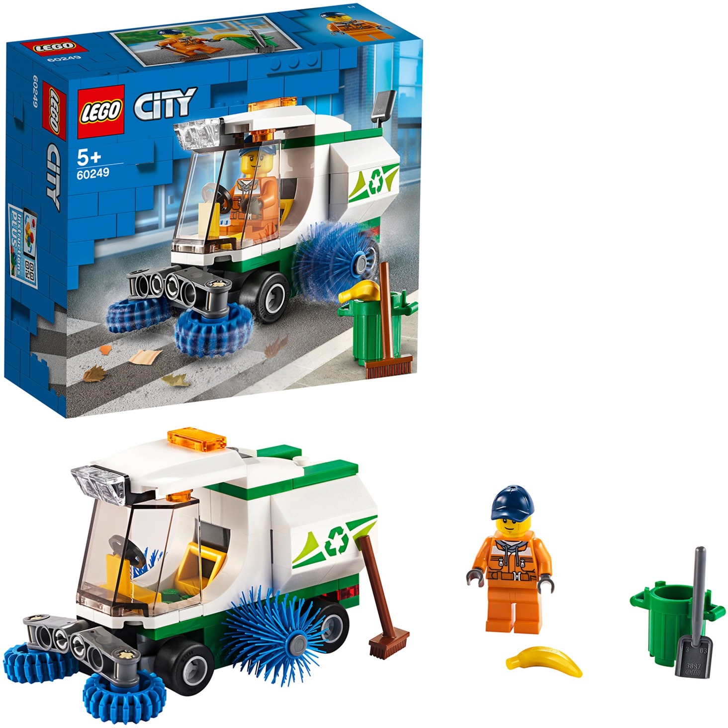 Lego 60249 City Straßenkehrmaschine, Konstruktionsspielzeug | 05702016617832