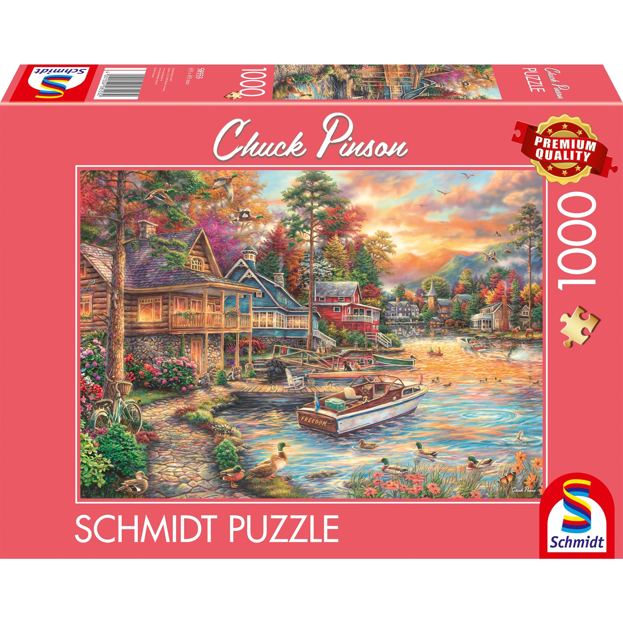 Chuck Pinson: Ufer im Abendgold, Puzzle