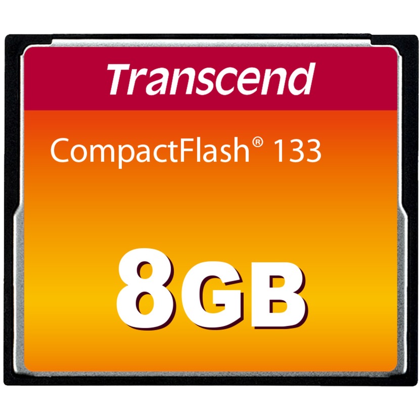Transcend CompactFlash 133 8 GB, Speicherkarte | 00760557810322 Transcend CompactFlash 133 8 GB, Speicherkarte | 00760557810322