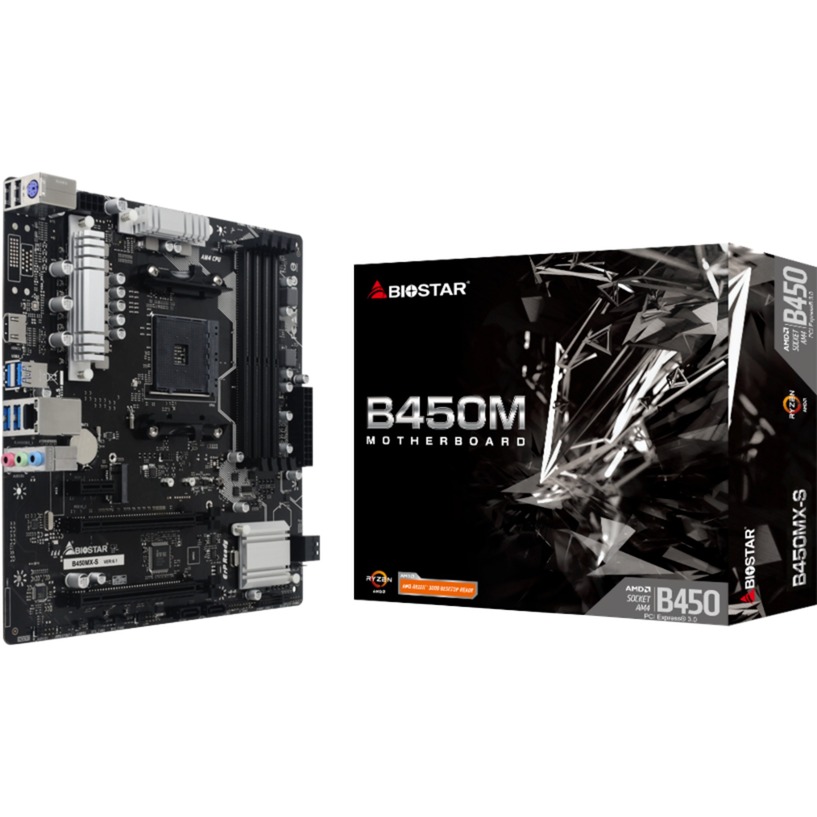 Biostar B450MX-S, Mainboard | 04712960682641 Biostar B450MX-S, Mainboard | 04712960682641