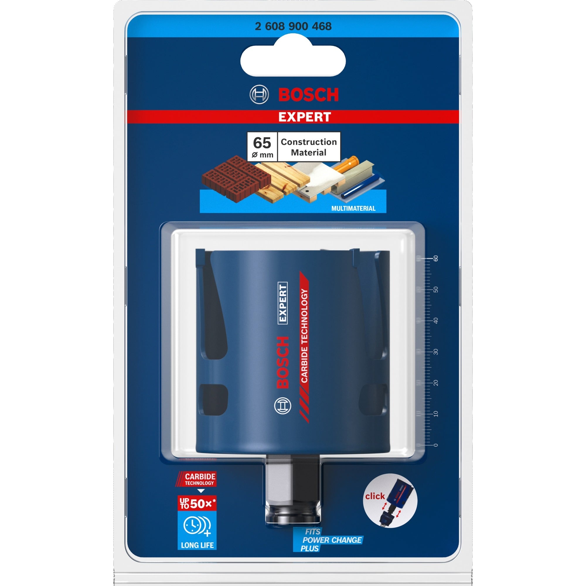 EXPERT Lochsäge Construction Material PC Plus, Ø 65mm