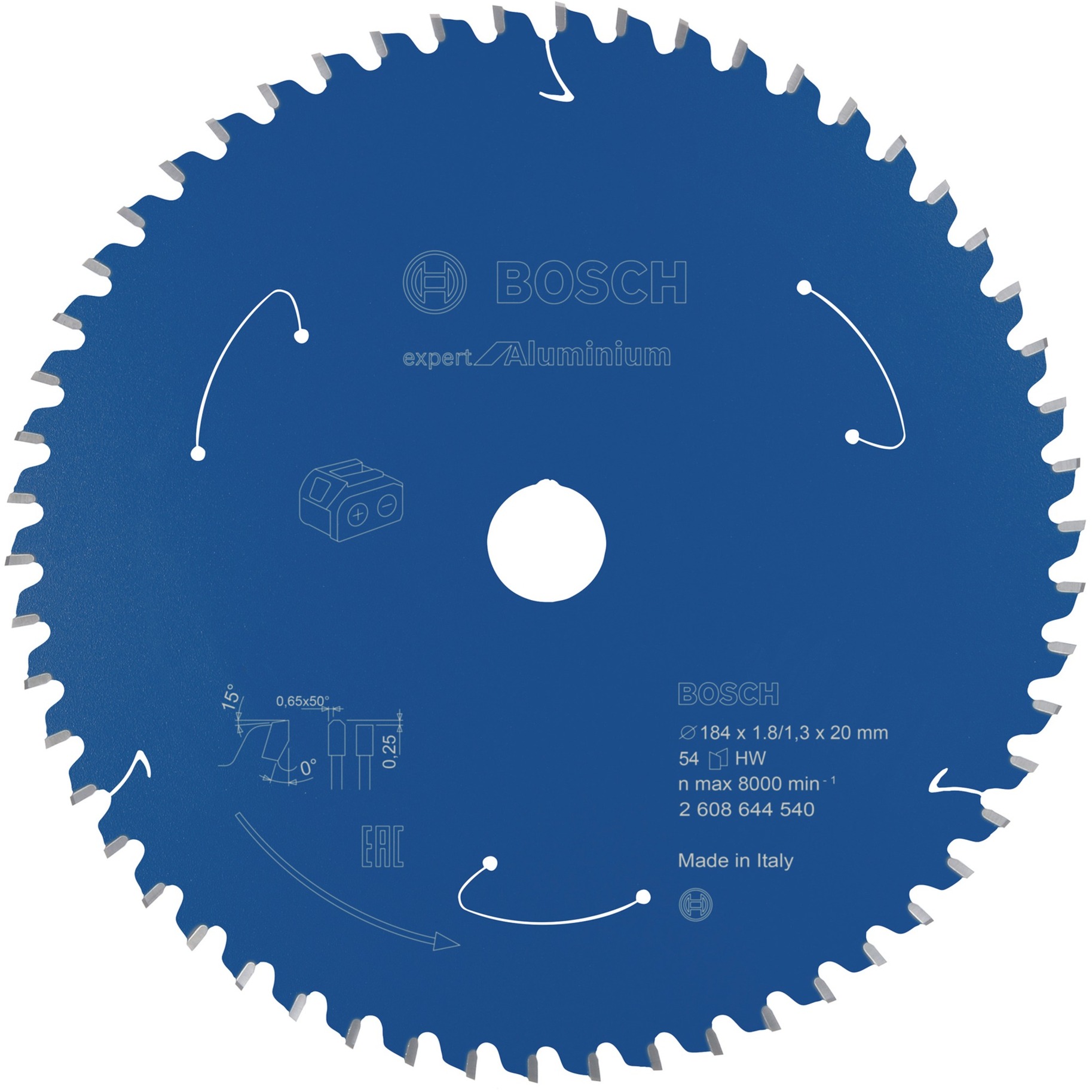 Kreissägeblatt Expert for Aluminium, Ø 184mm, 54Z