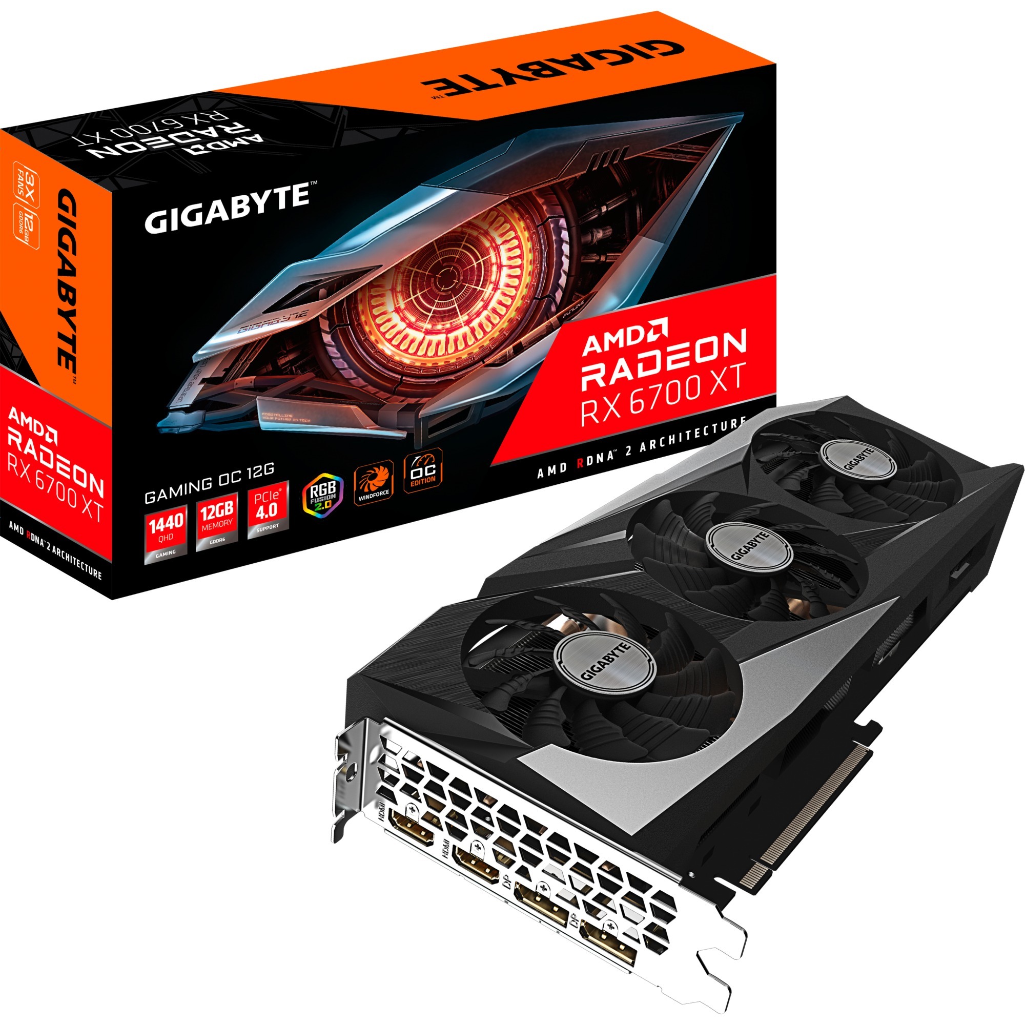 Gigabyte AMD Radeon RX 6700 XT GAMING OC 12G, Grafikkarte | 04719331308612 Gigabyte AMD Radeon RX 6700 XT GAMING OC 12G, Grafikkarte | 04719331308612