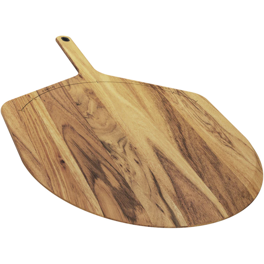 Akazienholz Pizzaschieber & Servierbrett XL, 16", Schneidebrett