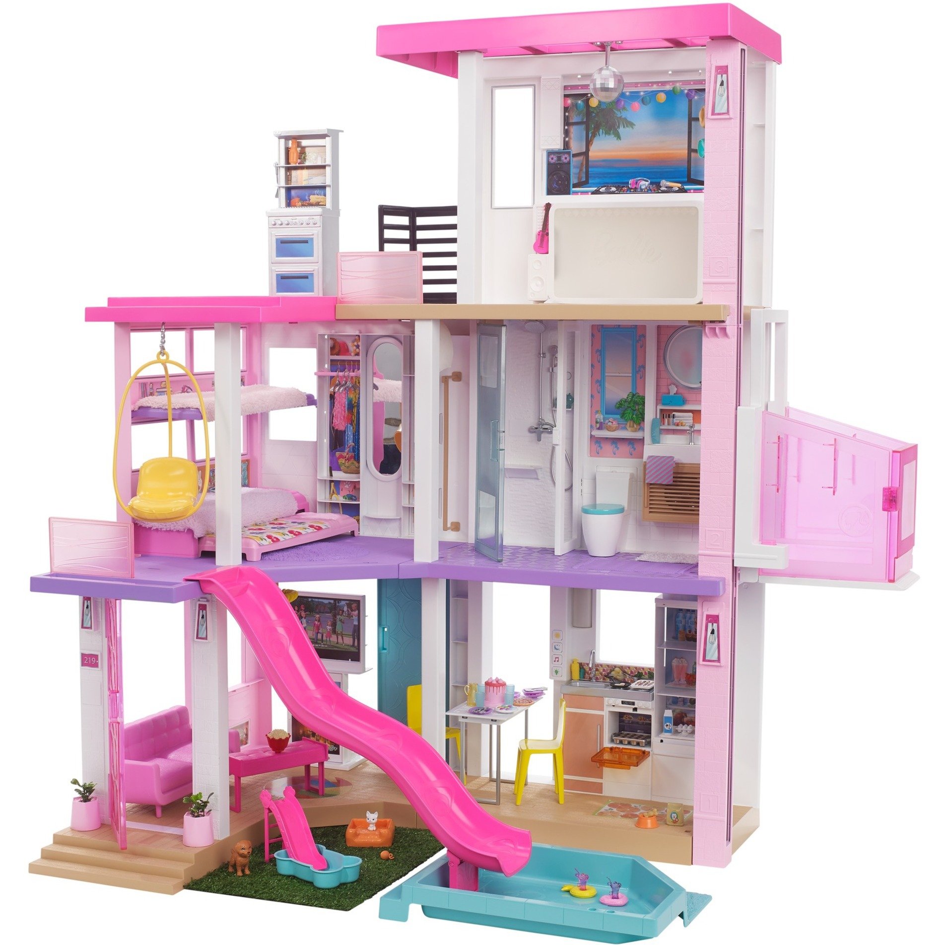 Spielzeug: Mattel Barbie Traumvilla, Kulisse