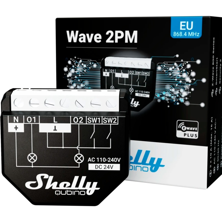 Shelly Wave 2PM, Relais | 03800235269015 Shelly Wave 2PM, Relais | 03800235269015