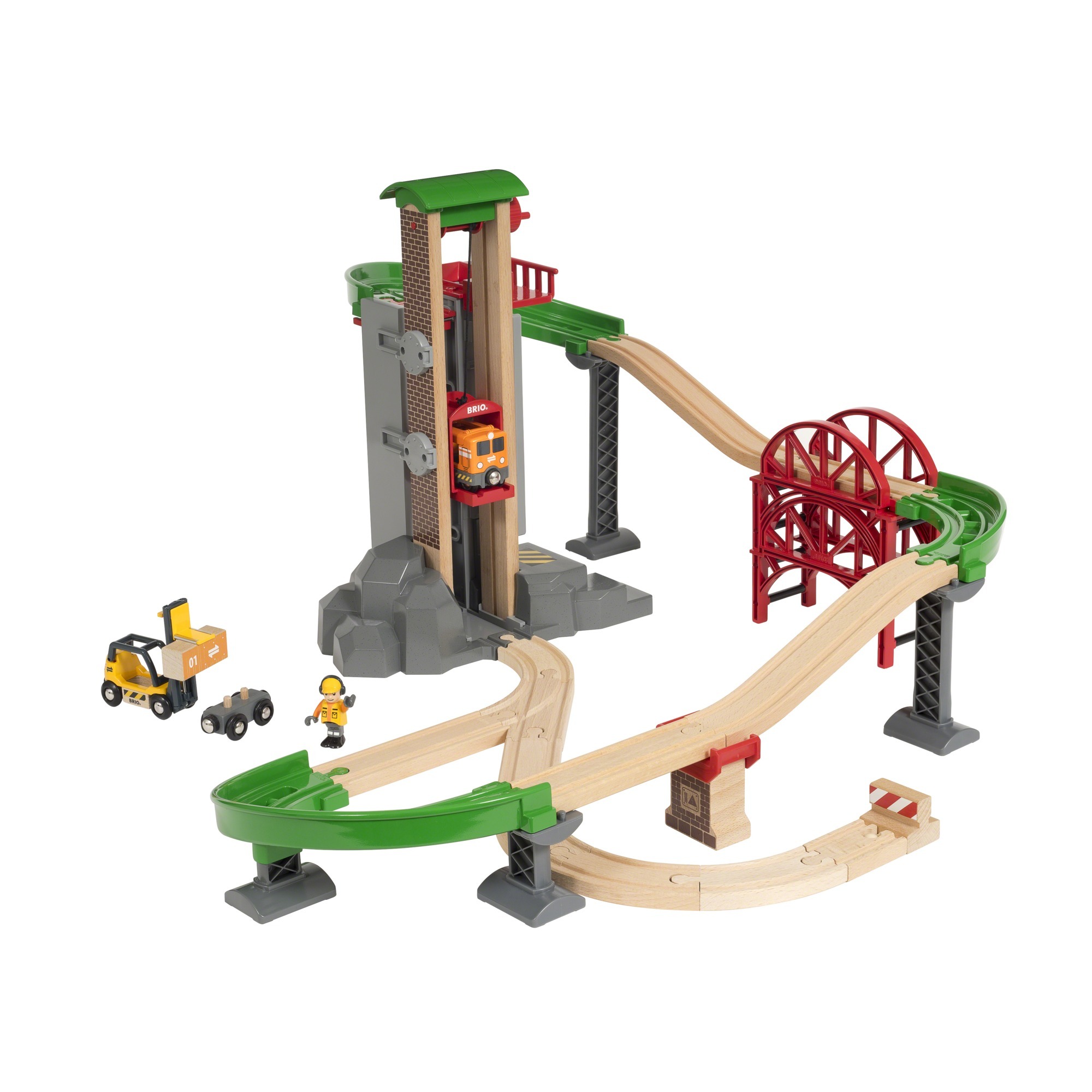 BRIO World Großes Lagerhaus-Set mit Aufzug, Spielgebäude | 07312350338874 BRIO World Großes Lagerhaus-Set mit Aufzug, Spielgebäude | 07312350338874