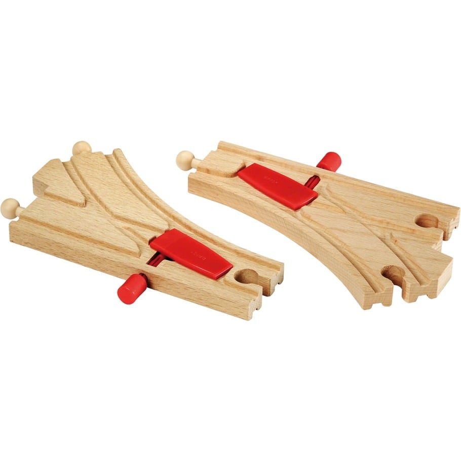 BRIO World Mechanisches Weichenpaar (L1, M1), Bahn | 07312350333442