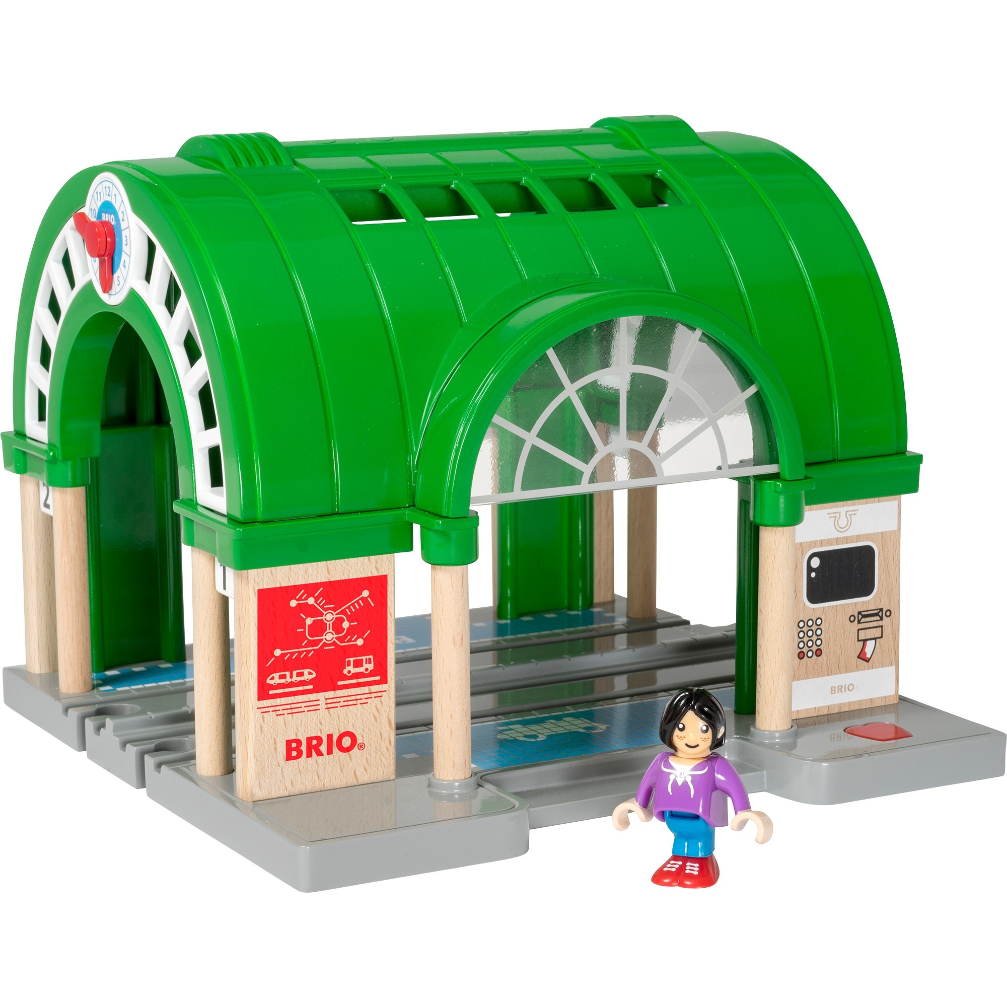 BRIO World Neuer Hauptbahnhof mit Ticketautomat, Spielgebäude | 07312350336498