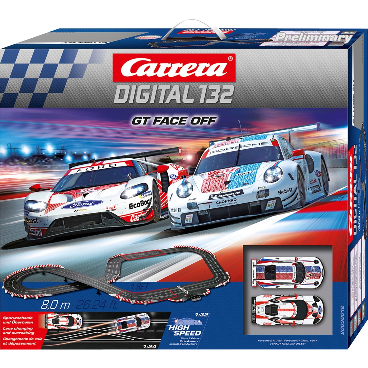 Carrera DIGITAL 132 GT Face Off, Rennbahn | 04007486300125