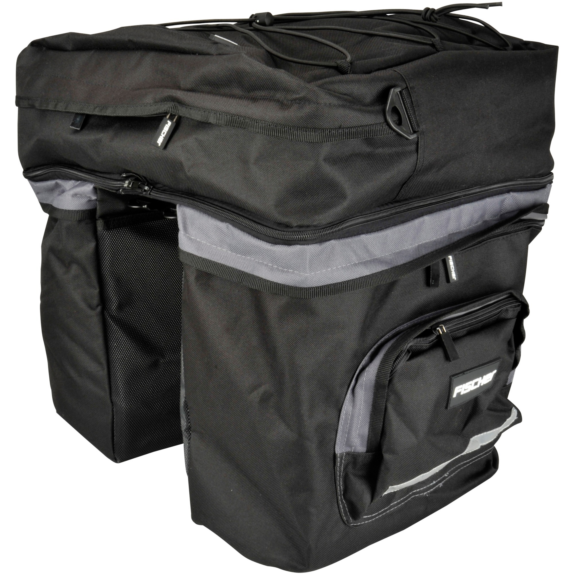 Fischer Fahrrad Tasche Gepäckträger 3fach, Fahrradkorb/-tasche | 04008153862458 Fischer Fahrrad Tasche Gepäckträger 3fach, Fahrradkorb/-tasche | 04008153862458