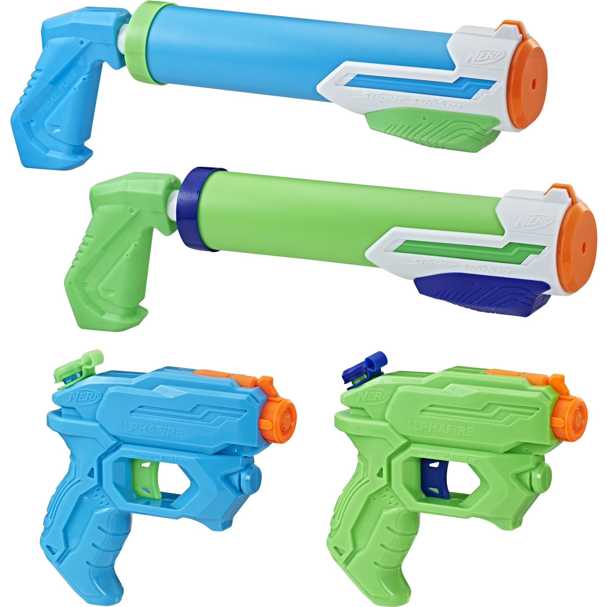 Hasbro Nerf Super Soaker 4er Party Pack, Wasserpistole | 05010993547685 Hasbro Nerf Super Soaker 4er Party Pack, Wasserpistole | 05010993547685