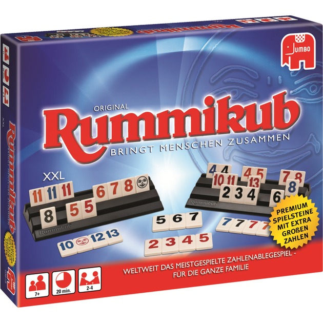 Jumbo Original Rummikub XXL, Brettspiel | 08710126038192