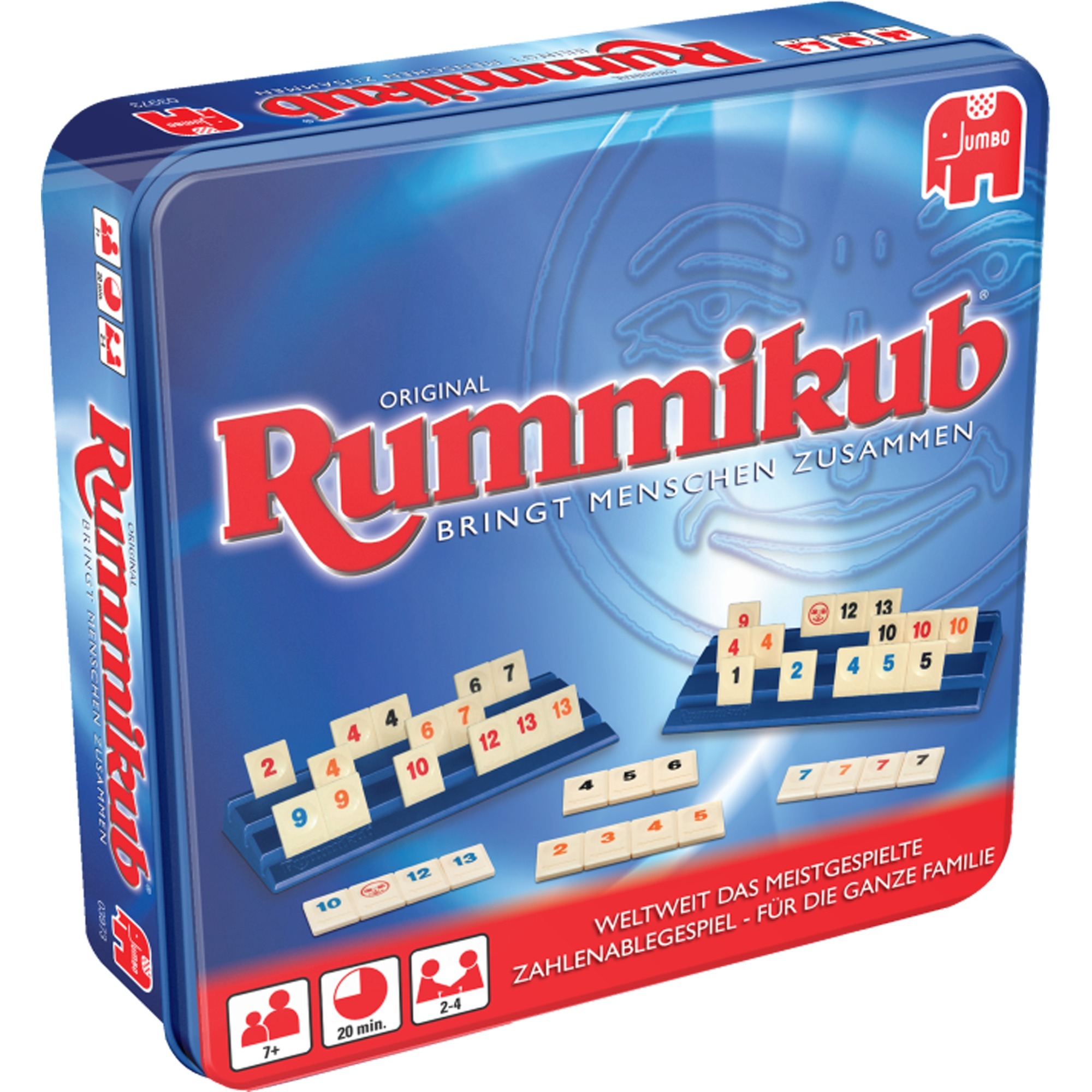Jumbo Original Rummikub in Metalldose, Brettspiel | 08710126039731