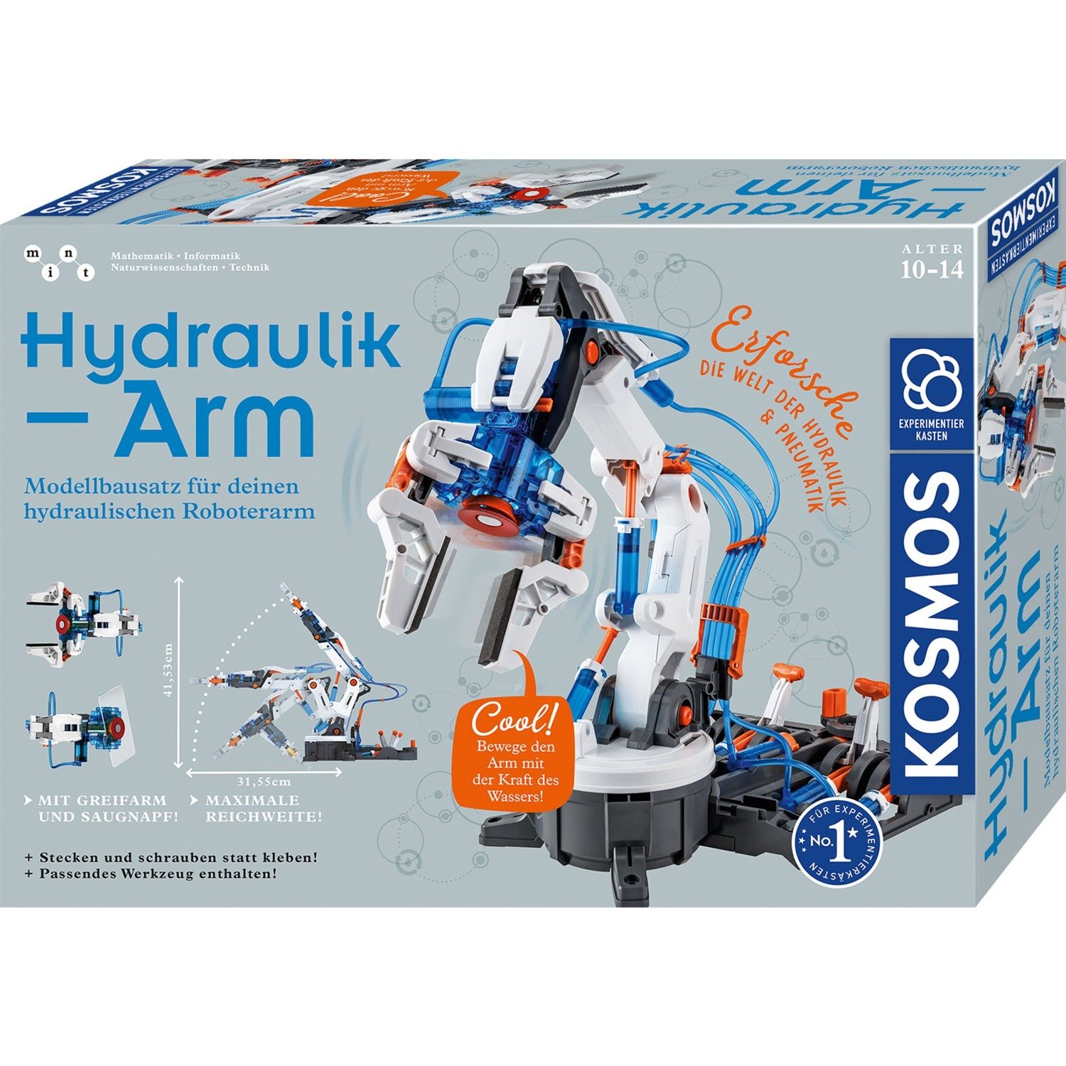 Spielzeug: Kosmos Hydraulik-Arm, Experimentierkasten