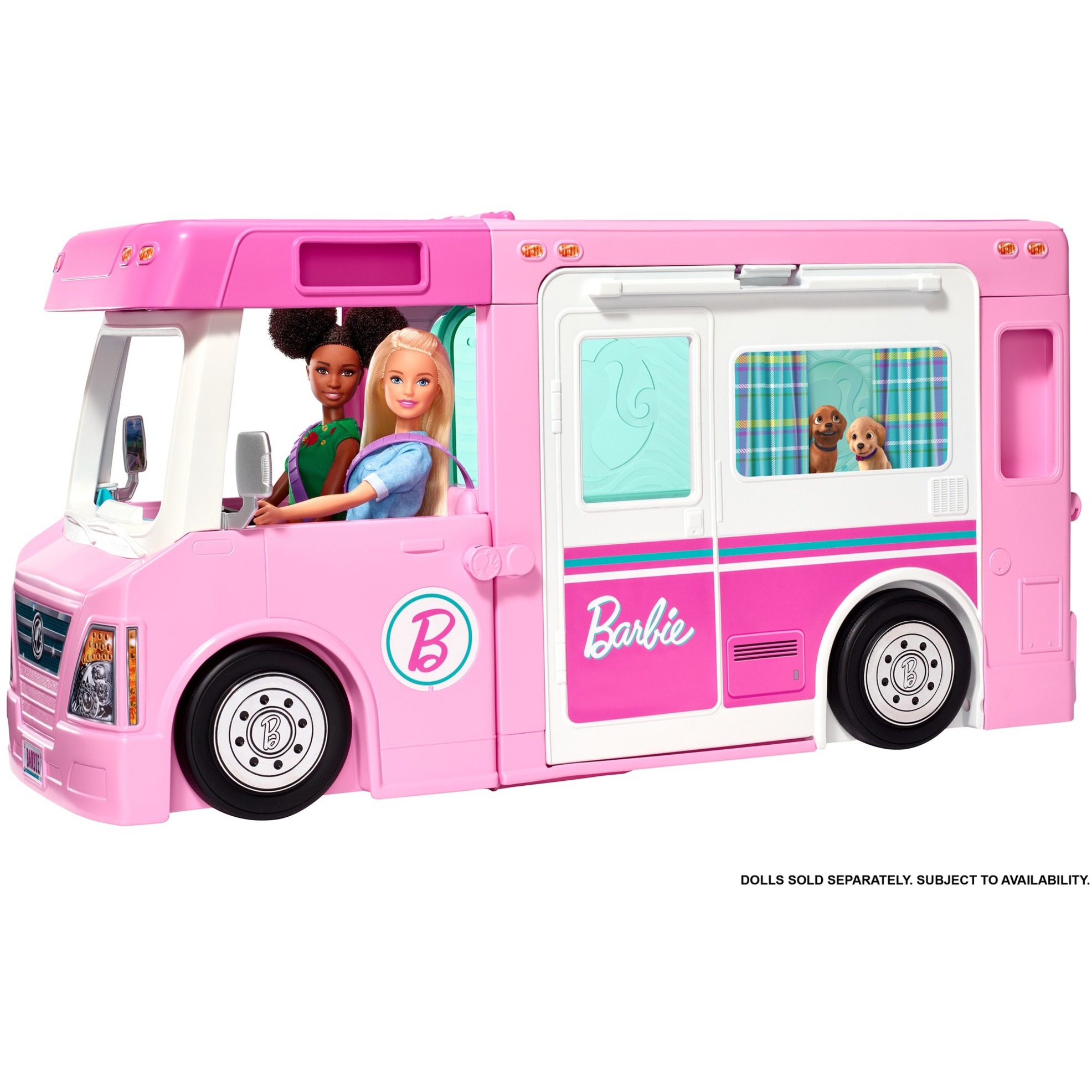 Spielzeug: Mattel Barbie 3-in-1 Super Abenteuer-Camper, Puppe