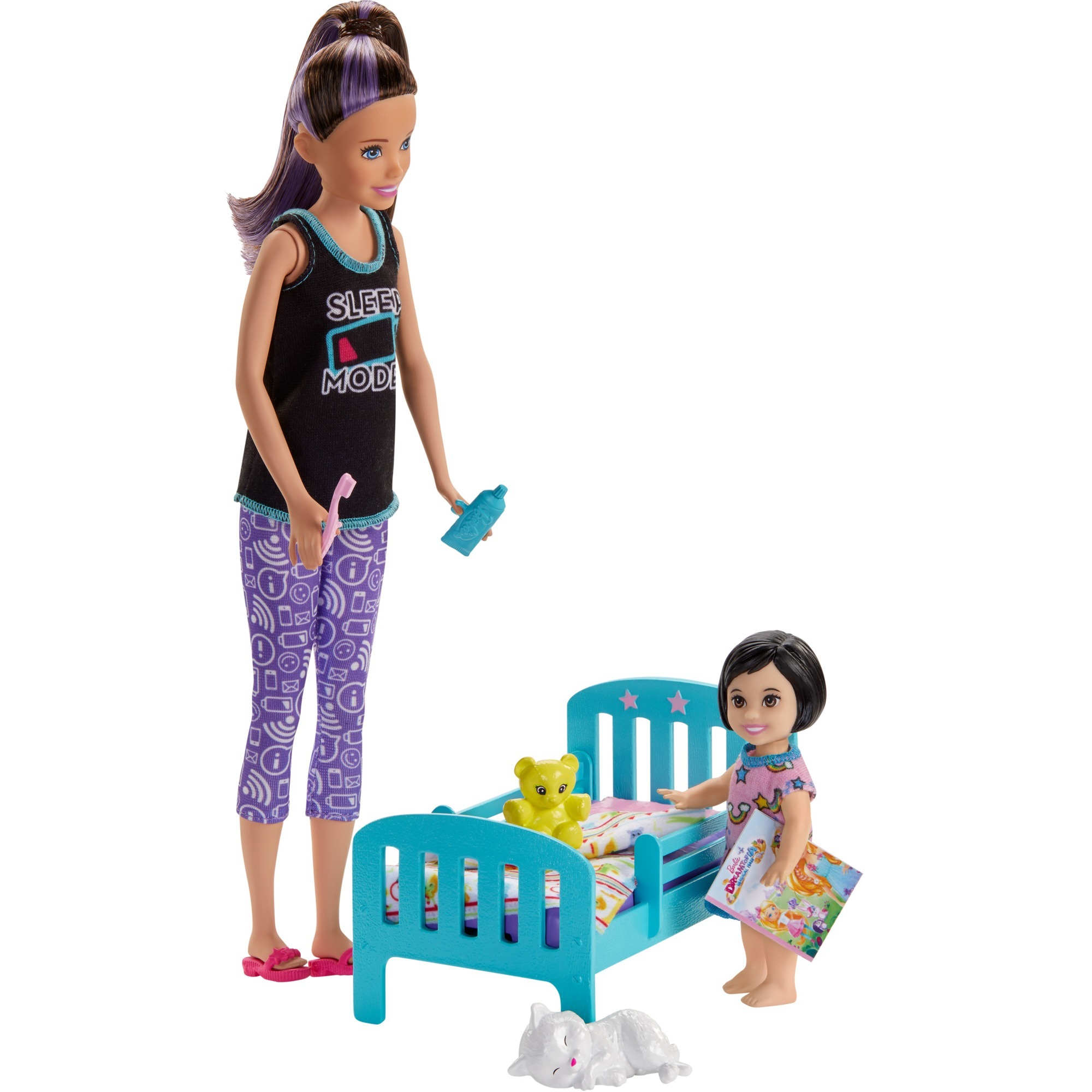 Mattel Barbie „Skipper Babysitters Inc.” Puppen und Schlafenszeit Spielset | 00887961803563 Mattel Barbie „Skipper Babysitters Inc.” Puppen und Schlafenszeit Spielset | 00887961803563