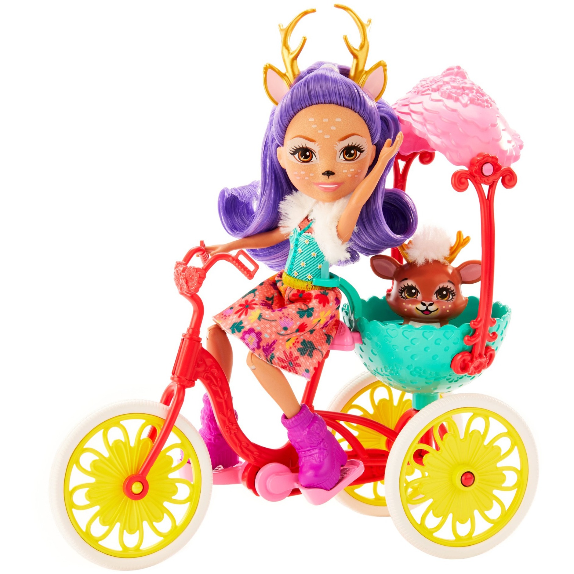Mattel Enchantimals Fahrradfreunde mit Danessa Deer & Sprint, Spielfigur | 00887961819755 Mattel Enchantimals Fahrradfreunde mit Danessa Deer & Sprint, Spielfigur | 00887961819755