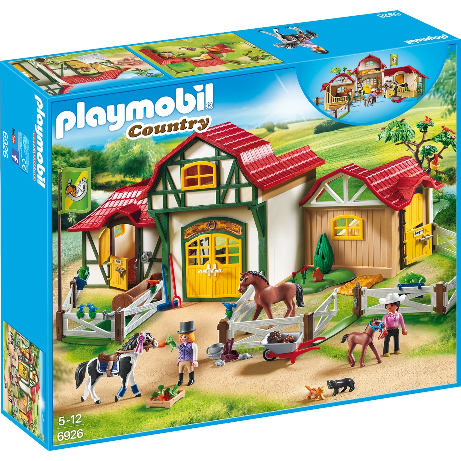 Spielzeug: PLAYMOBIL 6926 Großer Reiterhof