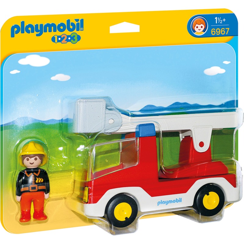 Spielzeug: PLAYMOBIL 6967 Feuerwehrleiterfahrzeug