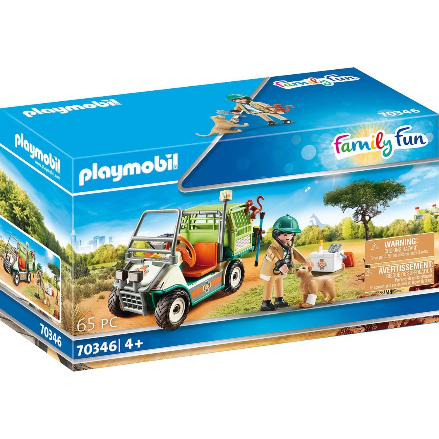 PLAYMOBIL 70346 Zoo-Tierarzt mit Fahrzeug, Konstruktionsspielzeug | 04008789703460 PLAYMOBIL 70346 Zoo-Tierarzt mit Fahrzeug, Konstruktionsspielzeug | 04008789703460
