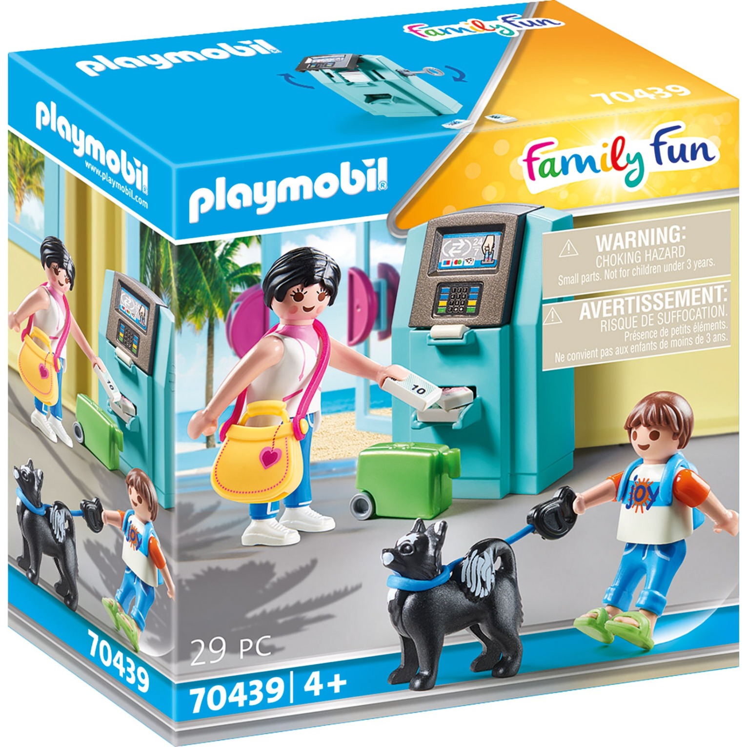 70439 Family Fun Urlauber mit Geldautomat, Konstruktionsspielzeug