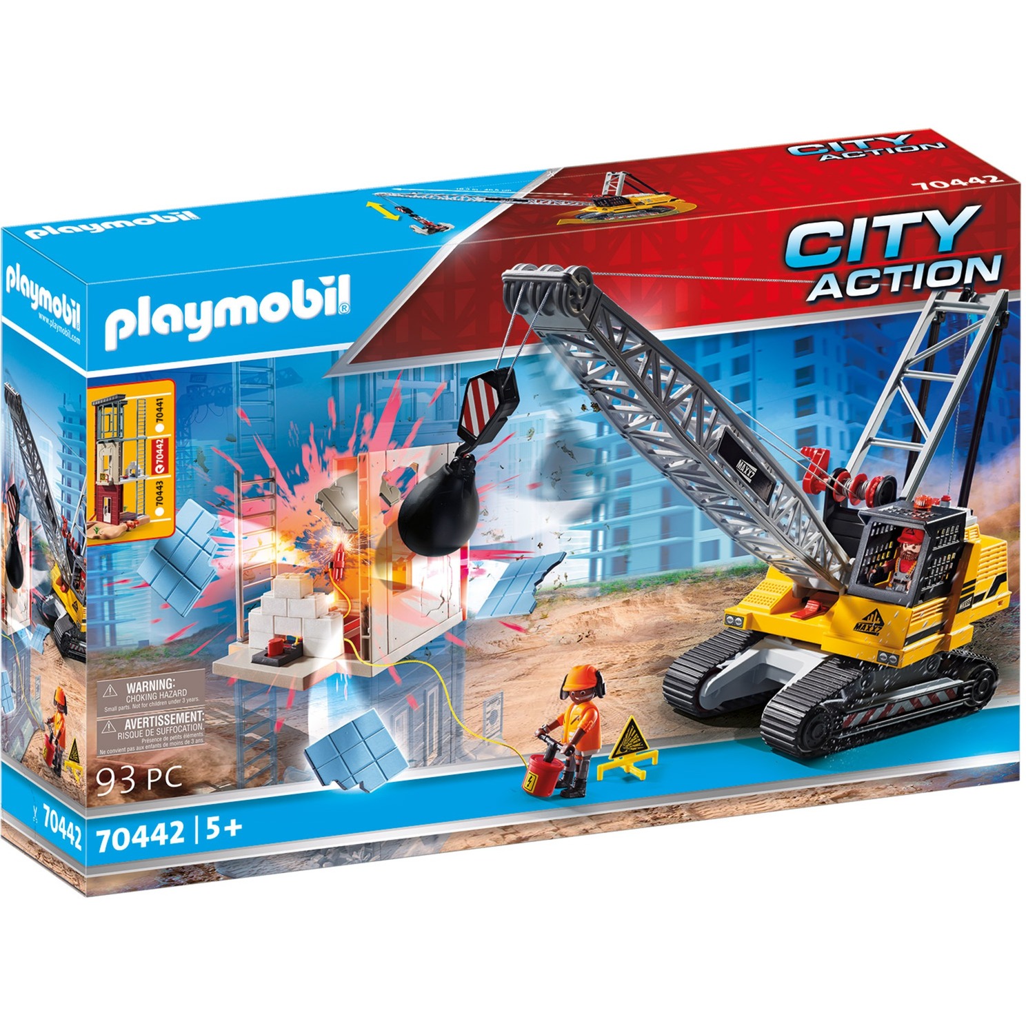 Spielzeug: PLAYMOBIL 70442 City Action - Seilbagger mit Bauteil