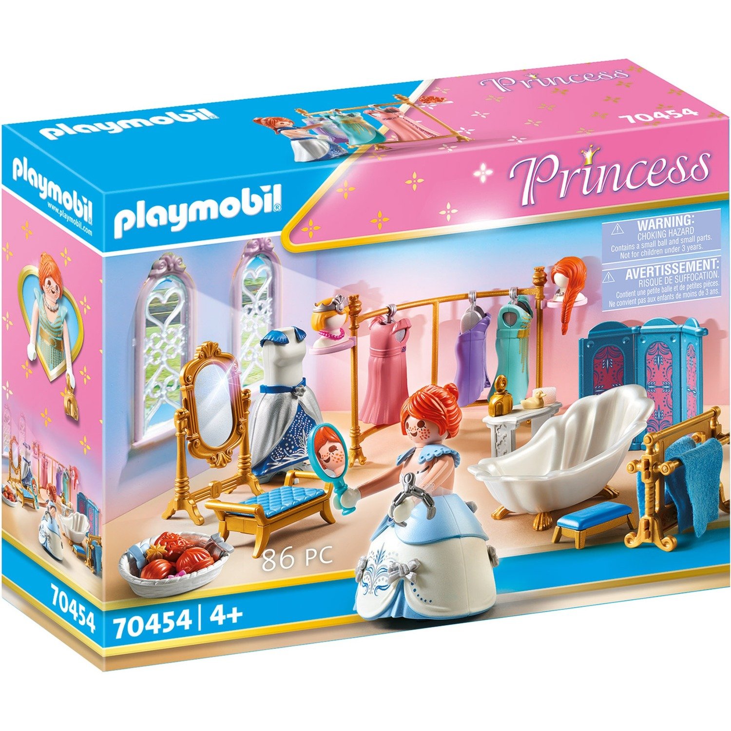 Spielzeug: PLAYMOBIL 70454 Ankleidezimmer mit Badewanne