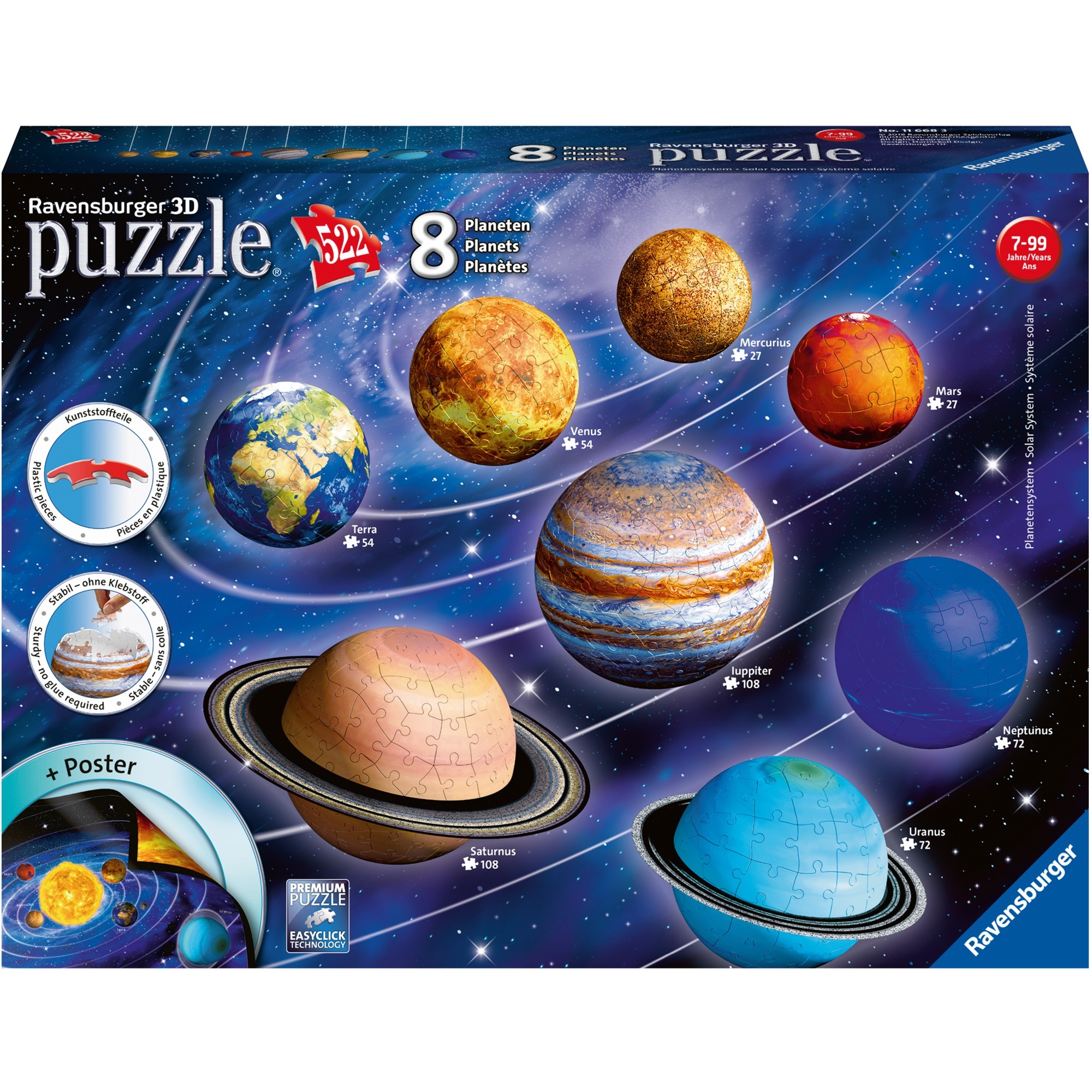 Puzzles: Ravensburger 3D-Puzzle Planetensystem