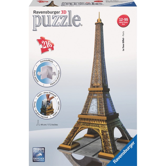 Ravensburger 3D Puzzle – Eiffelturm | 04005556125562 Ravensburger 3D Puzzle – Eiffelturm | 04005556125562