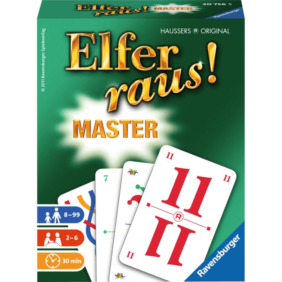 Ravensburger Elfer raus! Master, Kartenspiel | 04005556207565