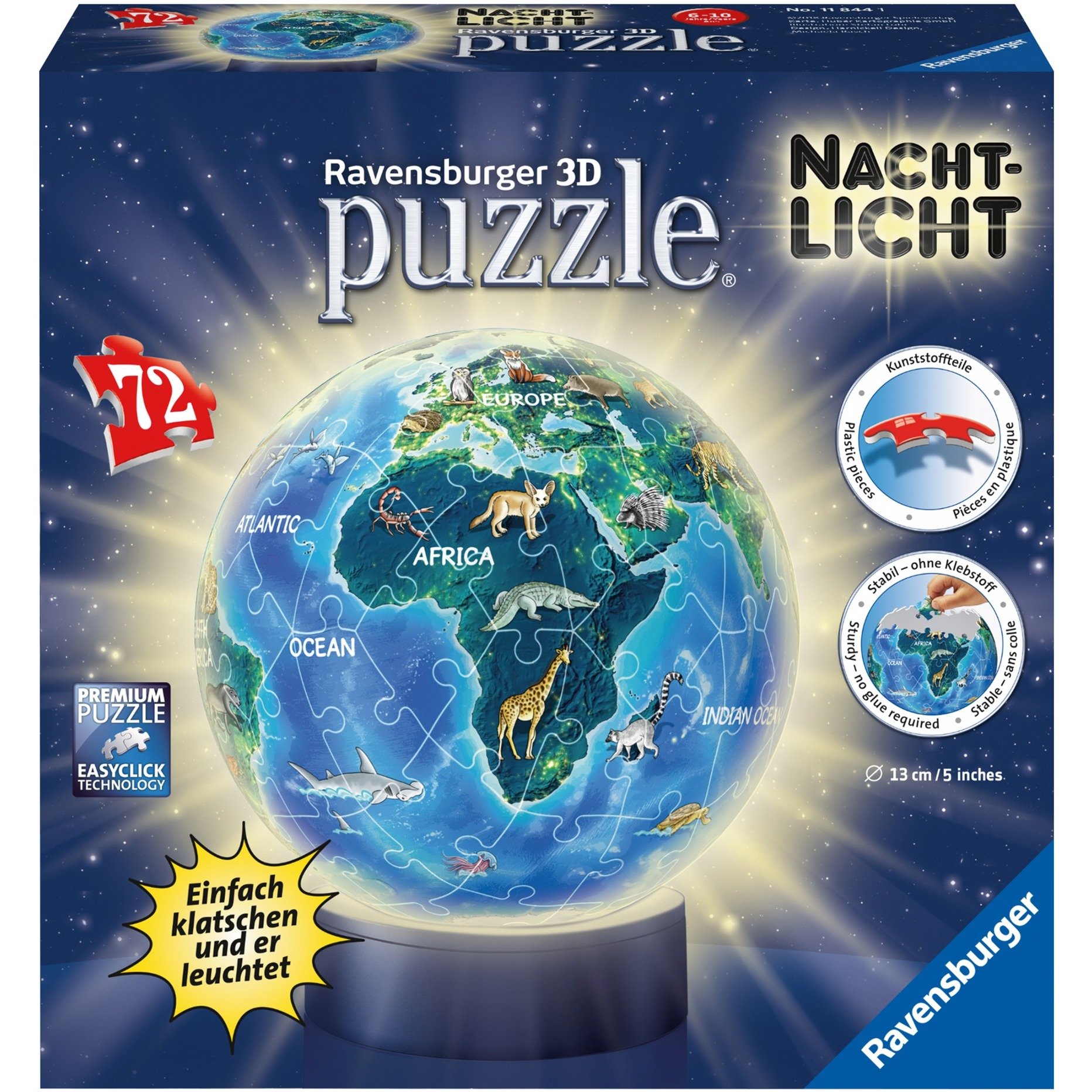 Nachtlicht - Erde bei Nacht, Puzzle