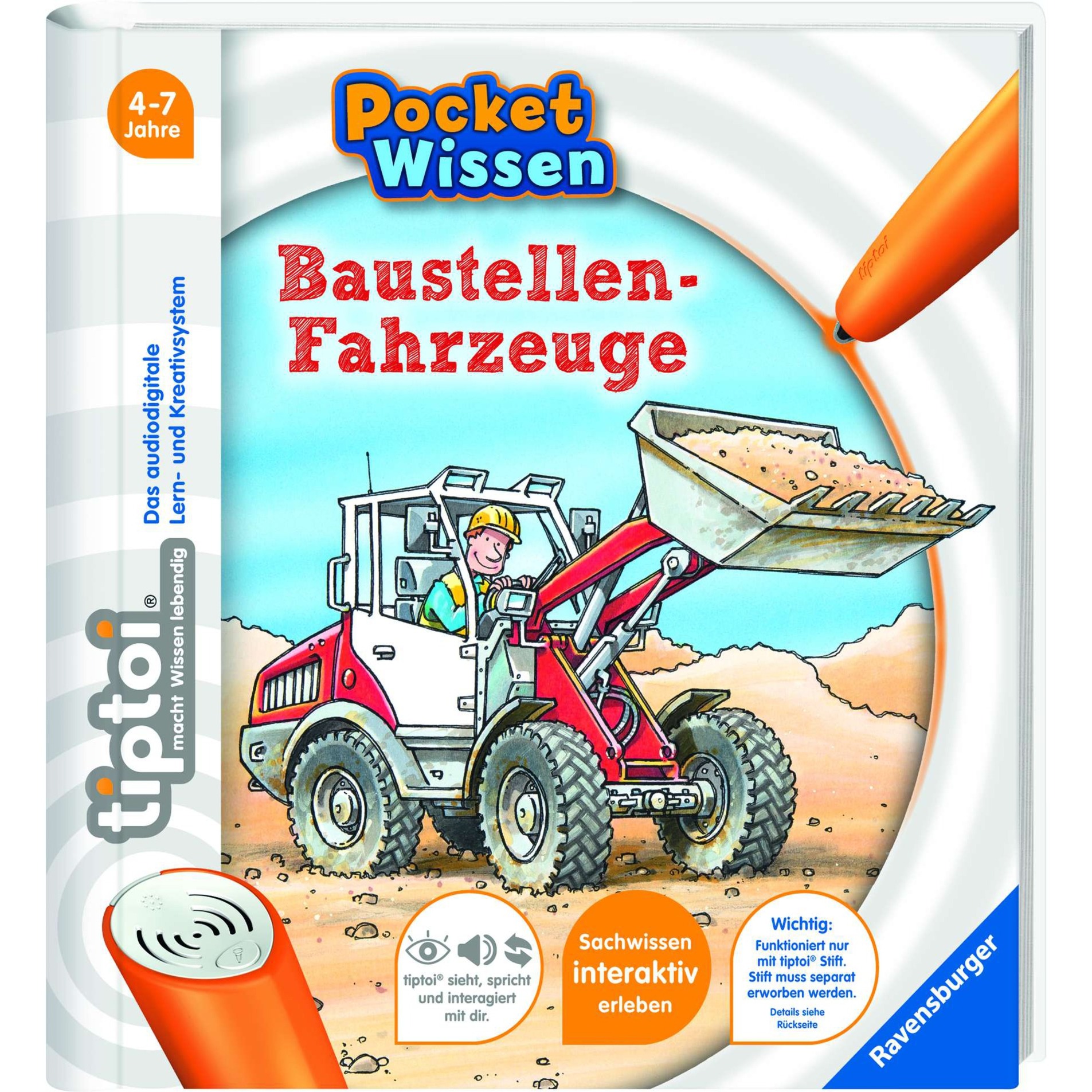 tiptoi Baustellenfahrzeuge, Lernbuch