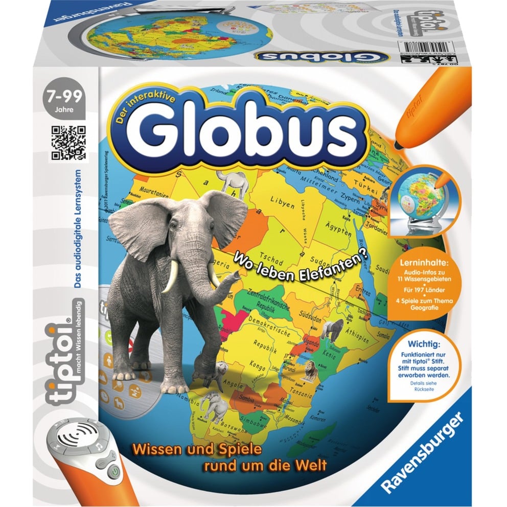 Ravensburger tiptoi Der interaktive Globus, Lerncomputer | 04005556007875 Ravensburger tiptoi Der interaktive Globus, Lerncomputer | 04005556007875