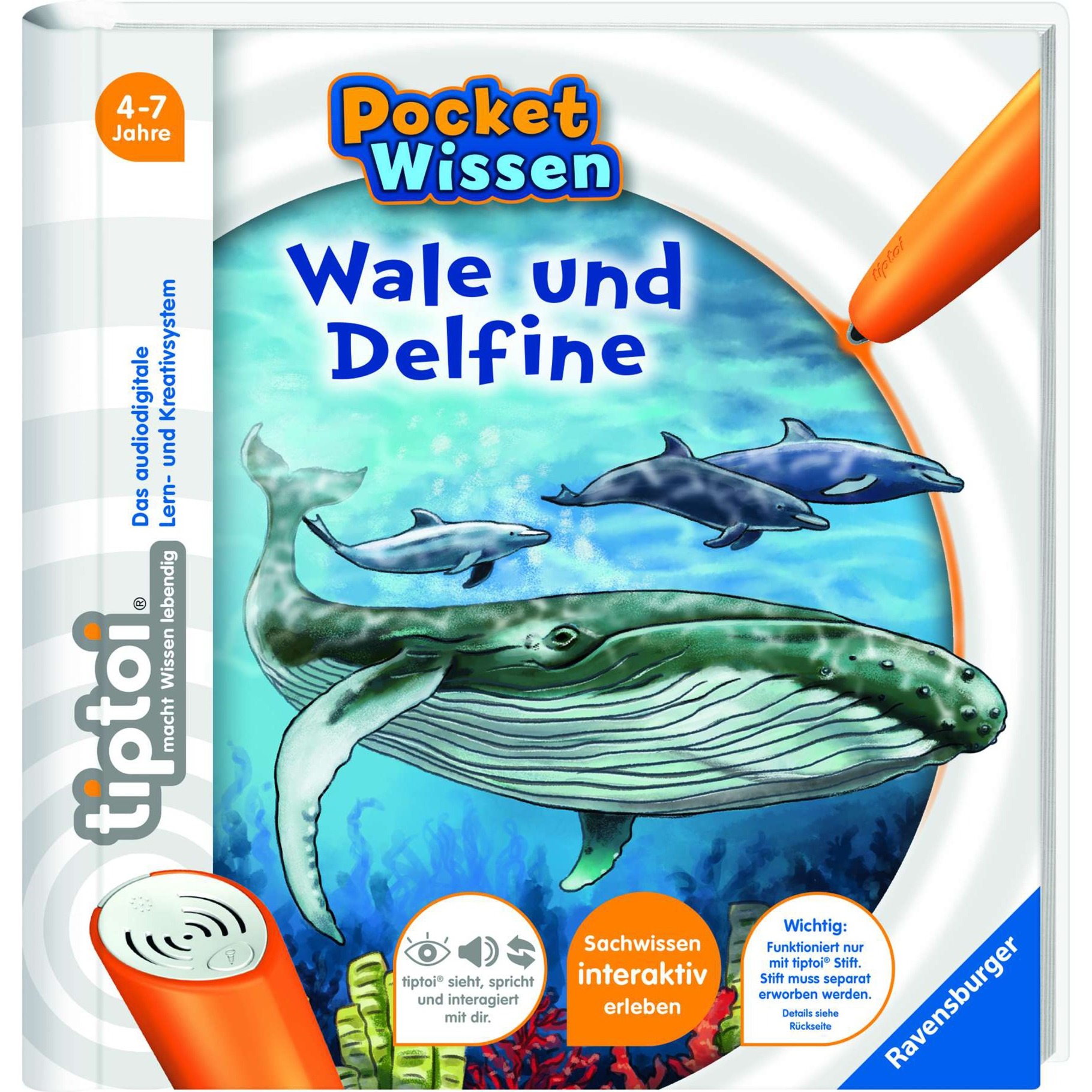 tiptoi Pocket Wissen: Wale und Delfine, Lernbuch