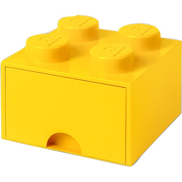 Room Copenhagen LEGO Brick Drawer 4 gelb, Aufbewahrungsbox | 05711938029432