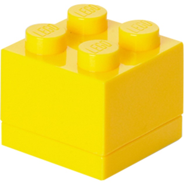 LEGO Mini Box 4 gelb, Aufbewahrungsbox