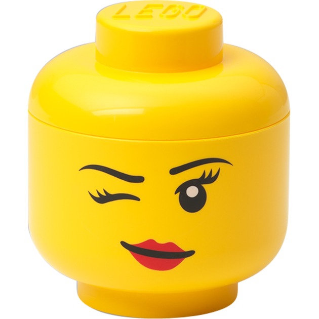 Room Copenhagen LEGO Storage Head „Whinky“, mini, Aufbewahrungsbox | 05711938033552