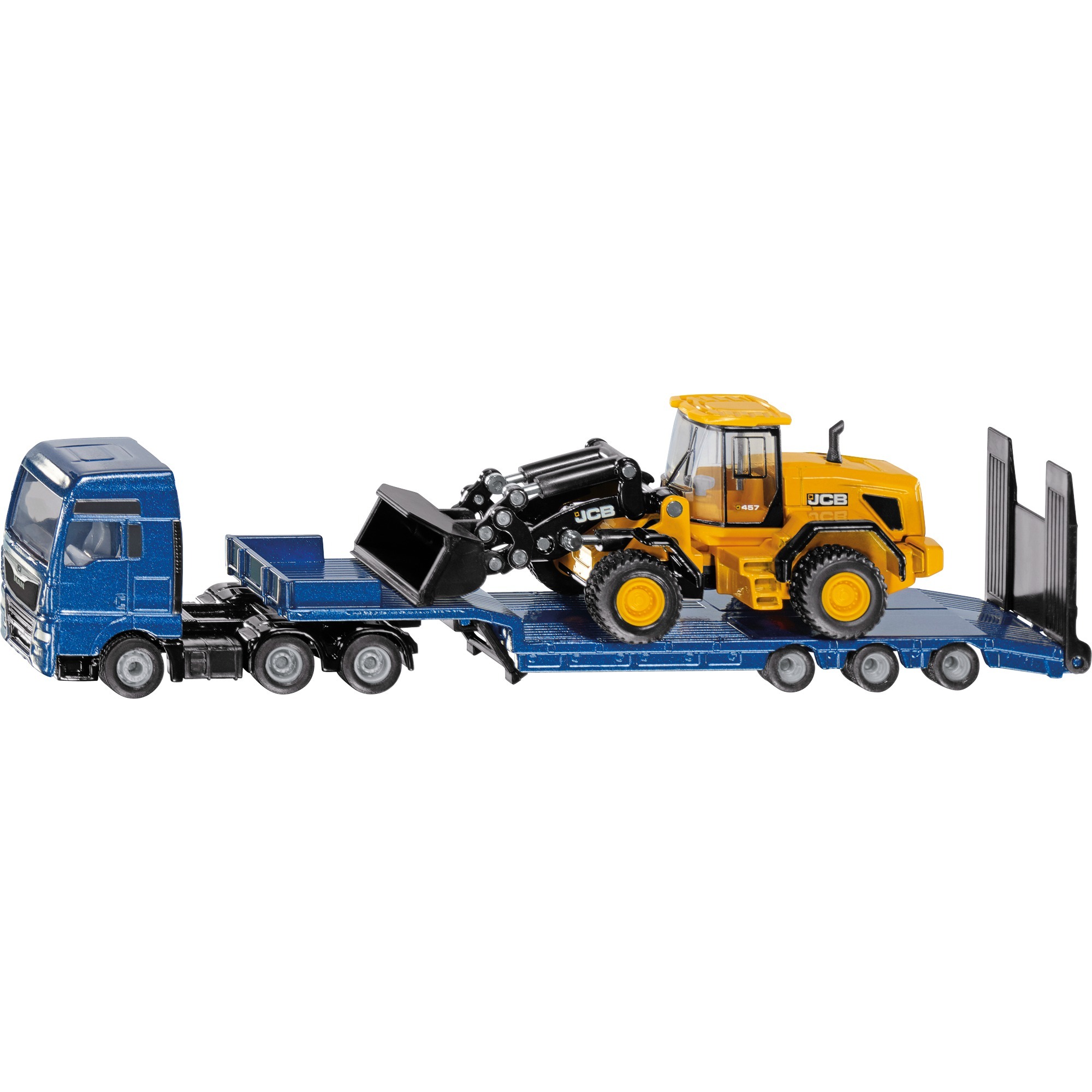 SIKU SUPER MAN LKW mit Tieflader und JCB Radlader, Modellfahrzeug | 04006874017904 SIKU SUPER MAN LKW mit Tieflader und JCB Radlader, Modellfahrzeug | 04006874017904